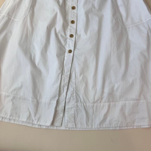 Everlane White Button-Front Mini Skirt - Picture 8 of 12